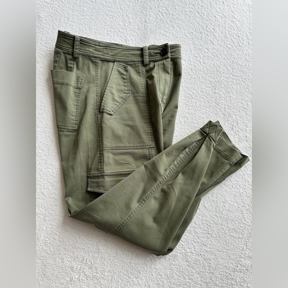 Derek Lam‎ 10 Crosby Elian Cargo Pant in Fatigue Green size 4 - Picture 6 of 16